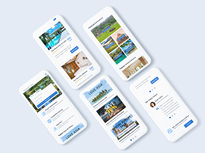 Hotels / Flights Booking Website - Mobile view