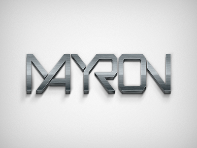 MAYRON | DJ brand Identity brand dj graphic design letters logo typography