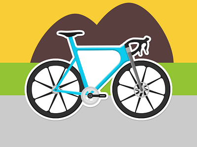 Summer Bike Sticker bike illustration sticker summer