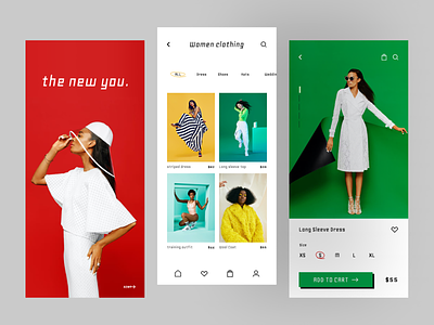 Fashion eCommerce App app application clothing fashion minimal mobile outfit sale style ui ux