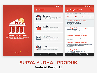 Surya Yudha Produk Desain android android design android ui bank bank app design design ui