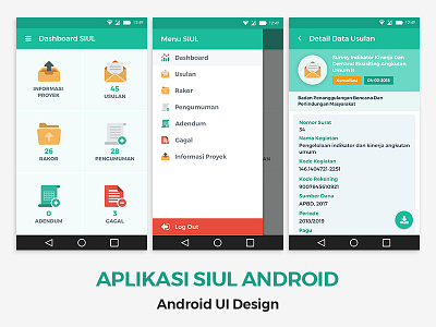 Aplikasi Siul Android android android design android ui design design ui