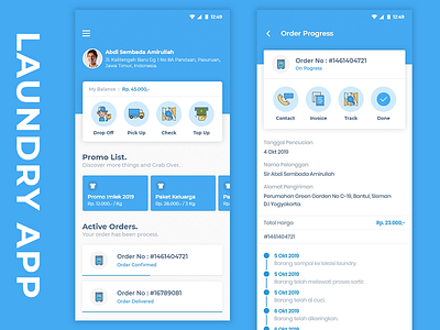 Laundry App Design blue design design app design ui ux laundry laundry app ux design