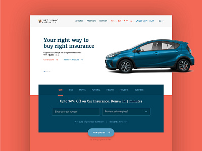 Insurance Website UI