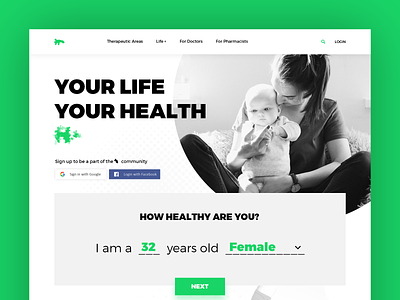Health Care Portal app buying design digital doctor health center health coach healthcare lifestyle medicine online patient pharma typography ui ux web