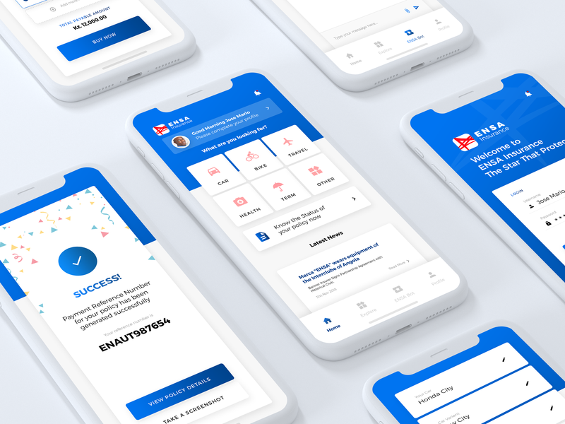 Insurance Mobile App Shot 02 by Tanmay Padalikar on Dribbble