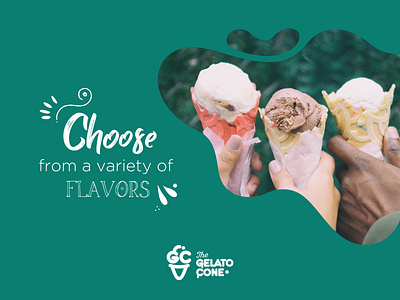 The Gelato Cone brand identity concept design graphicdesign keyvisual typography