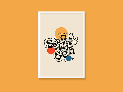 Serendipity art branding concept design draw poster poster design typography vector words