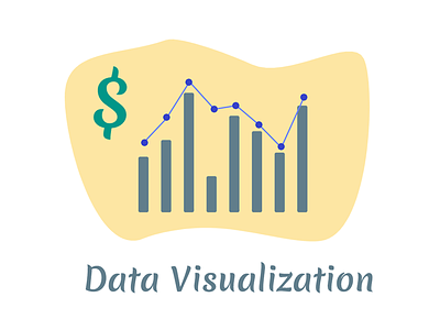 Data Visualization art work design graph illustration website