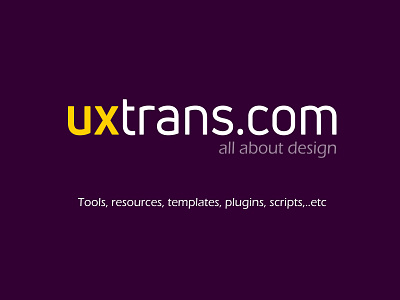 uxtrans.com logo design application art branding design illustration logo logodesign logotype typography vector web website