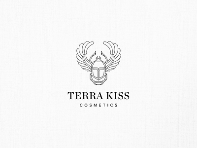 Terra Kiss branding cosmetics design graphic illustration logo mark vector