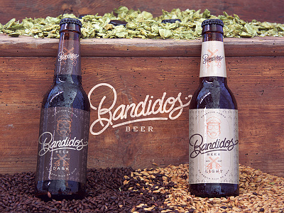 Bandidos Beer bandidos beer design graphic lettering lineart packaging typography