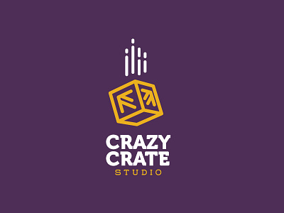 Crazy Crate crate design logo studio vector