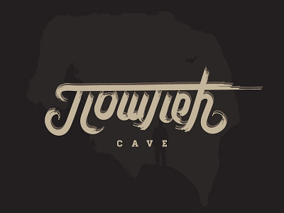 Potpec cave cave cyrillic design lettering logo vector