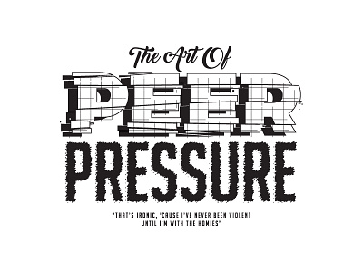 Peer Pressure design lettering peerpressure typography vector