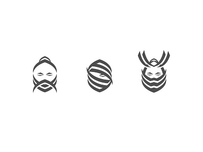 Samurai Marks logo mark ninja samurai vector