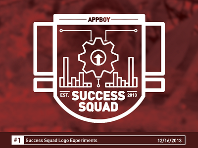 Success Squad Experiment 1 appboy icon iconography logo marketing mobile one red sloth