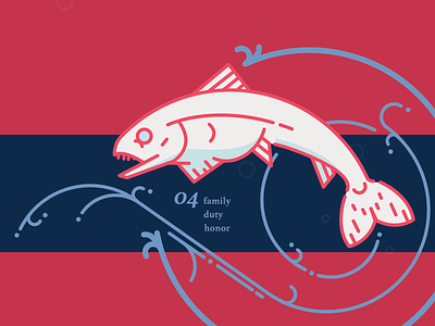 Game of Thrones: House Tully fish game icon of thrones tully vector