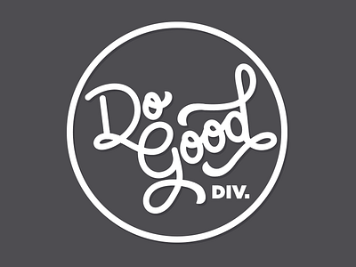 Do Good logo type wordmark