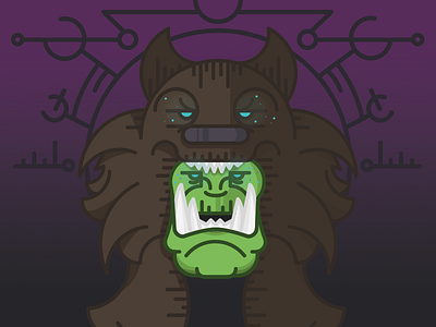 Heroes of the Storm - Rehgar blizzard heroes icon iconography illustration of storm the