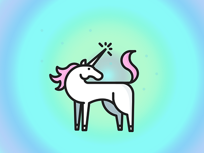 Magic Is Real Bb 🦄 illustration line unicorn