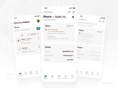 The UPS App Redesign Concept — by @madebyfabian