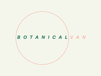 Botanical Van band botanical branding design flat illustration logo