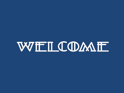 Welcome custom type typography w welcome