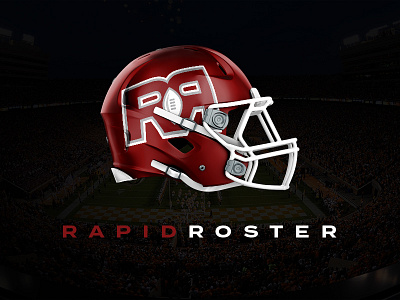 Rapid Roster app design branding college football helmet jersey rapid roster