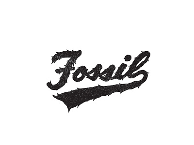 Hairy Fossil fossil hair halloween script spooky type