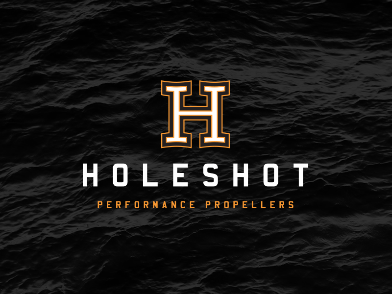 HoleShot Performance Propellers boat branding h propeller water web design