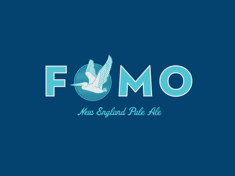 FOMO WIP badge beer bird branding fomo package pelican system