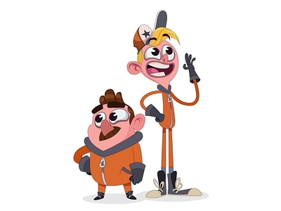 Space Sweepers - Characters 2d cartoon character character design griffo space sweepers