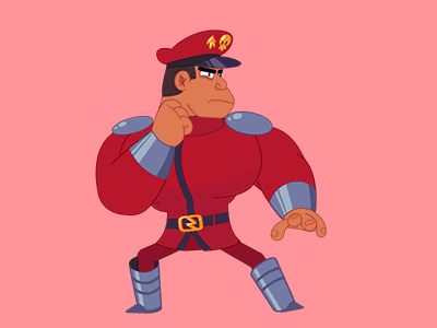 M. Bison - Idle 2d animation bison cartoon character game idle loop street fighter