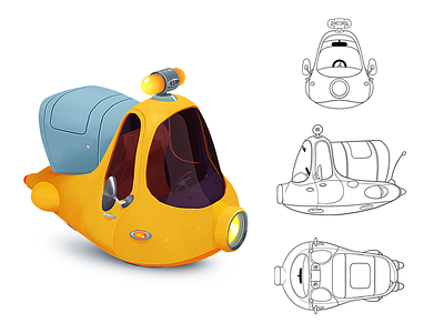 Space Sweepers - SweepCar 3d car cartoon design griffo render sketch space sweepers vehicle