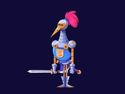 Knight 2d cartoon character design game knight medieval rpg