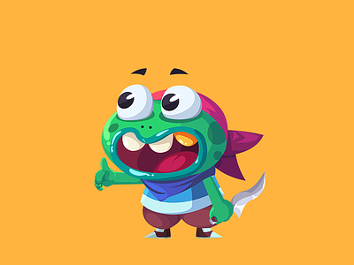 Thief 2d character design frog gold rpg thief