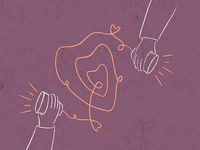 The importance of couples’ communication communications digital illustration illustration love psychology purple texture