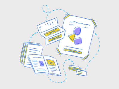 Graphic design illustration blue graphic design graphic designer illustration procreate purple yellow