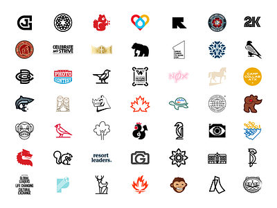 My Logofolio 2017 - 2020 bold brand identity branding design graphics icon illustration logo modernism thick lines