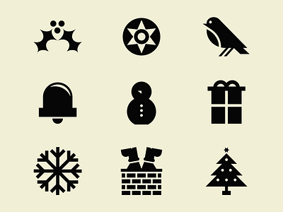 Happy Holidays! brand identity branding christmas colour design graphics holidays icon design icon set iconography illustration logo vector