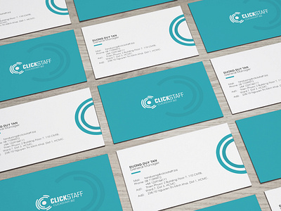 Clickstaff Name Card branding design namecard