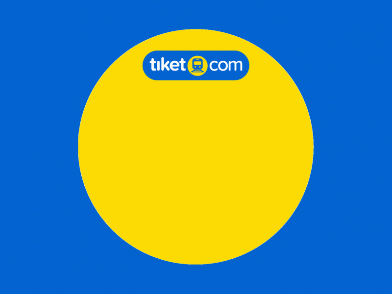 tiket.com product train motion sticker illustration branding graphic motion