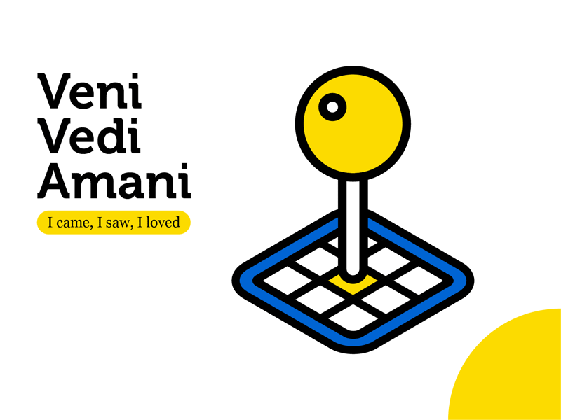 Veni Vedi Amani icon illustration gif graphic design