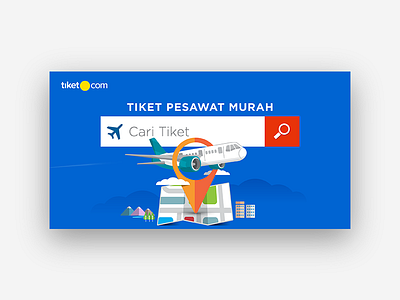 tiket.com flight product - searchbox branding graphic design illustration vector