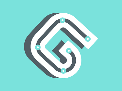 Grid Logo design digital gird icon logo network vector