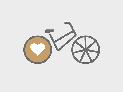 Revel logo bike coffee cycle icon logo revel