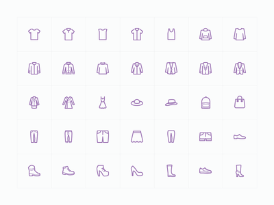 Free fashion icon set