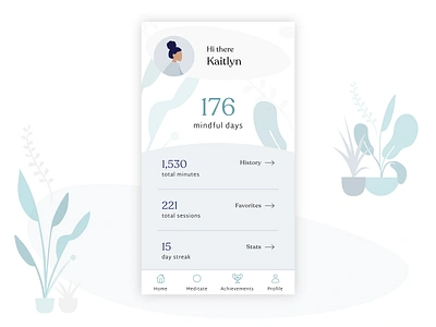 Daily UI 006 – User Profile 006 app color color palette daily ui daily ui 006 daily ui challenge grand rapids illustration michigan mobile mobile app profile typography ui user user profile