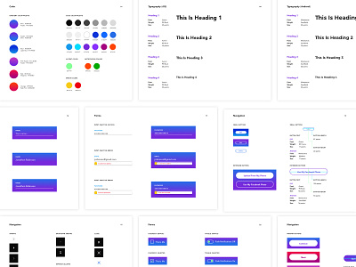 Mobile App Style Guide app brand color color palette design system form mobile navigation palette style guide typography ui